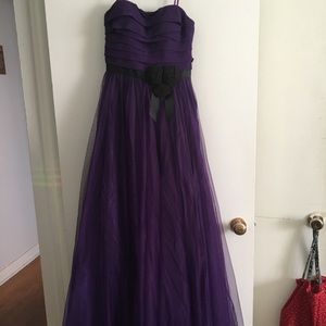 Aidan Mattox Purple Tulle  Evening Gown Size 0